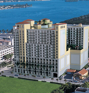 Aerial view of McKeen Towers in West Palm Beach 