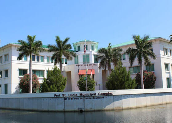 Entrance of the Port St. Lucie Municipal Complex